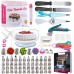 11 inches Cake Decorating Supplies Kit Rotating Turntable Stand Set with Frosting Piping Bags and Tips Set Icing Spatula and Smoother Pastry Tools - 127 PCS